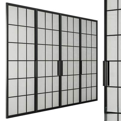 金属玻璃现代门